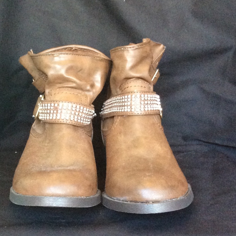 SO rhinestone brown boots